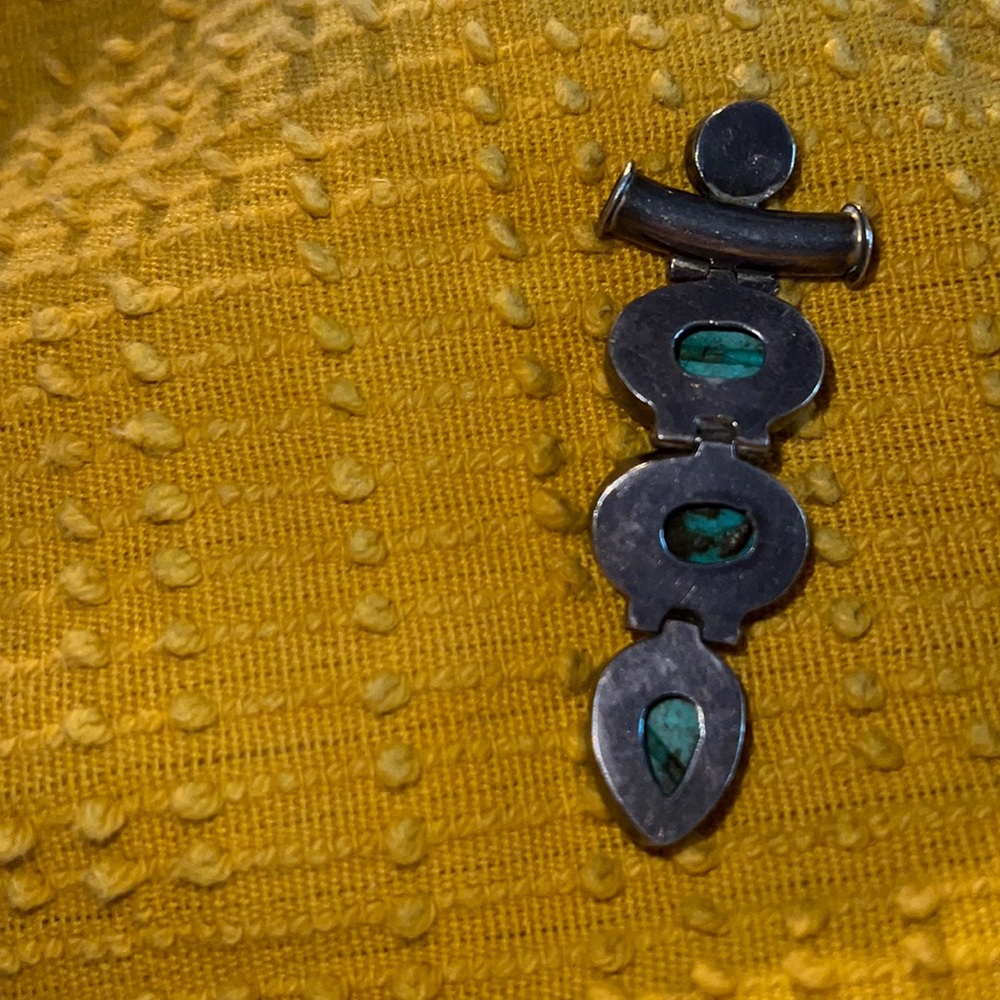 3 Vintage southwestern pendants🩵🩵🖤 - Picture 3 of 8